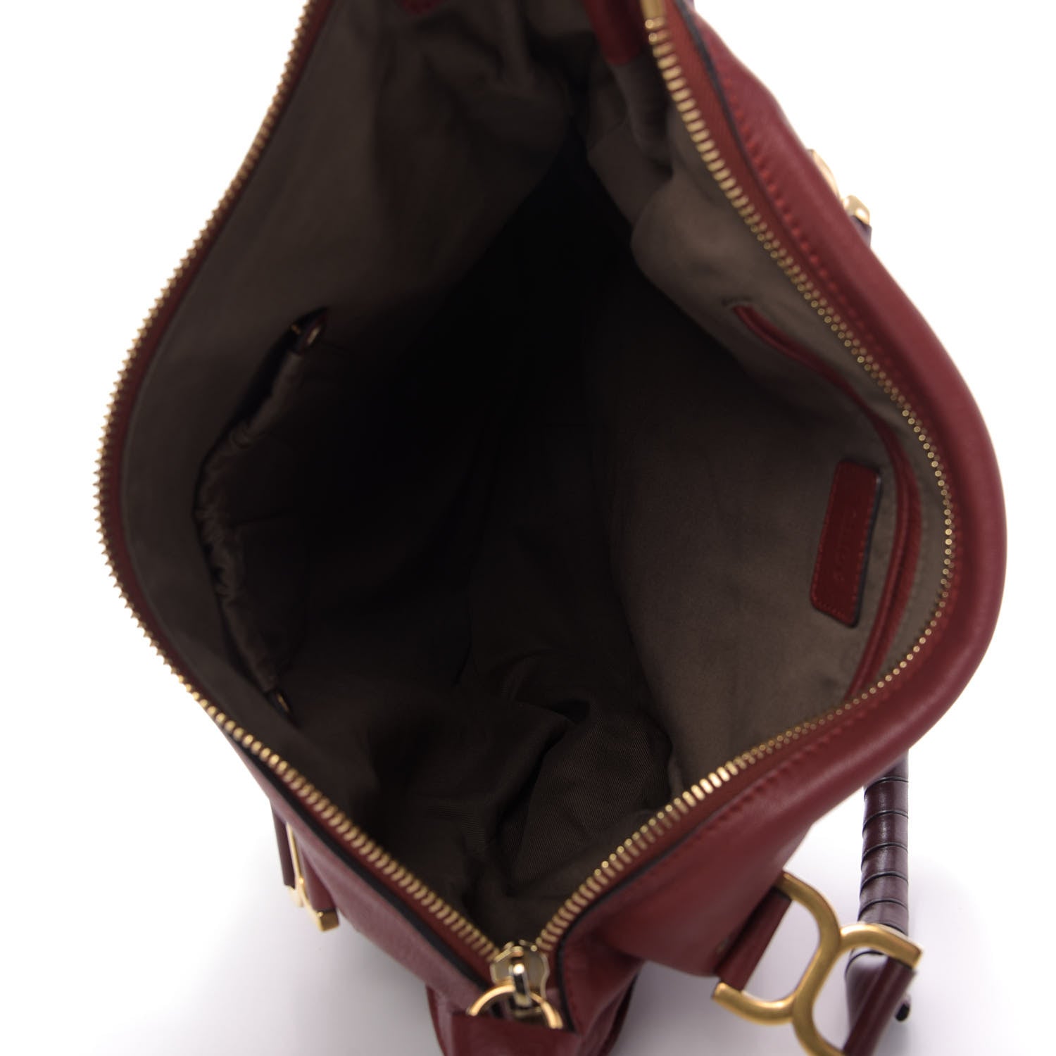 Chloe Calfskin Large Marcie Satchel Garnet 5 of 9
