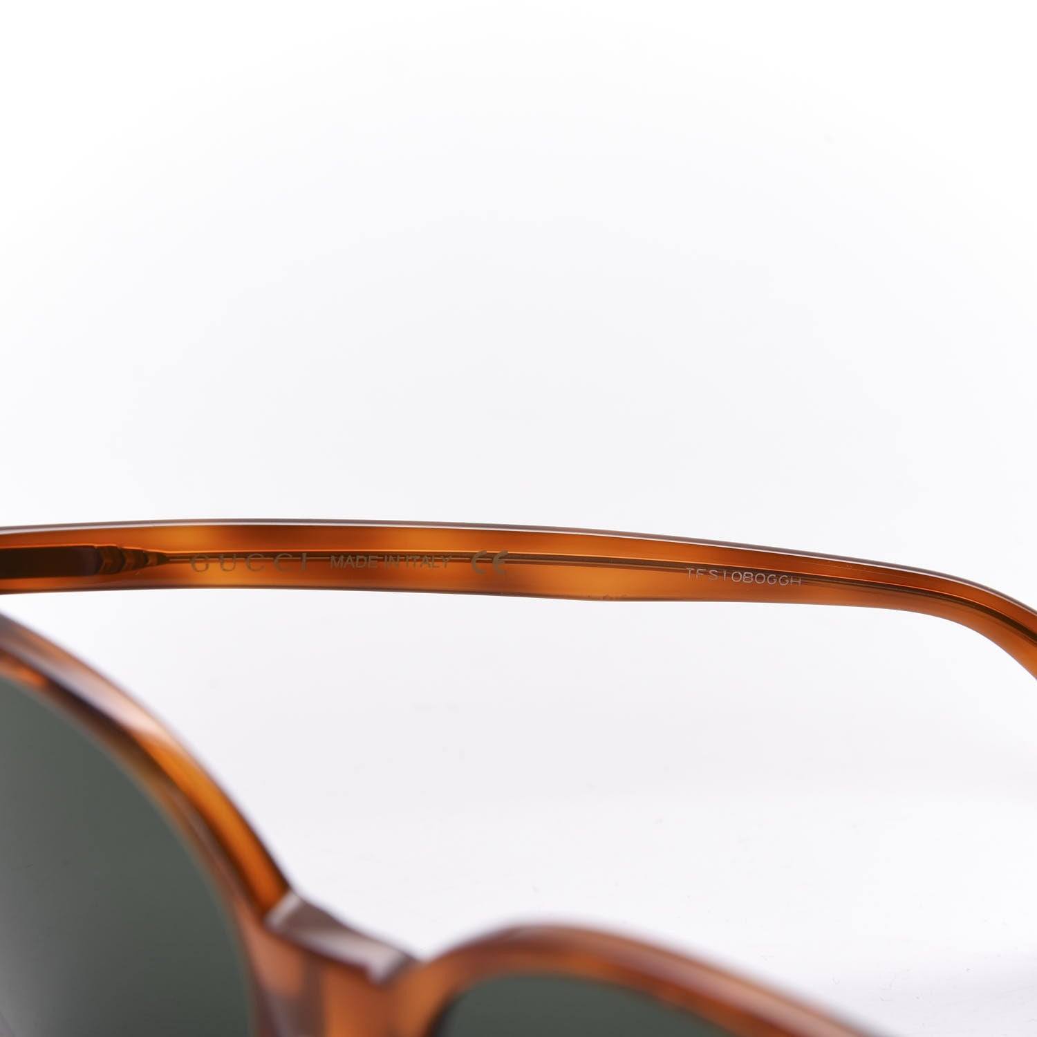 Gucci Round Frame Sunglasses GG0091S Tortoise 5 of 9