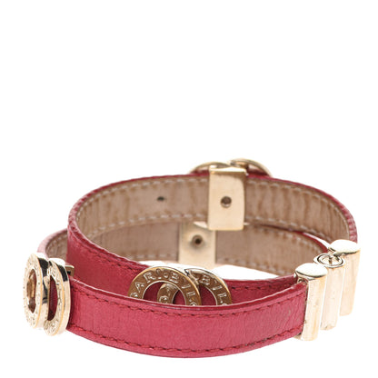 Bulgari Calfskin Double Coiled Bracelet Pink 3 of 4