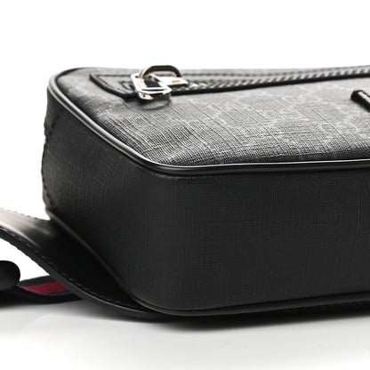 Gucci Soft GG Supreme Monogram Web Belt Bag Black Grey 8 of 9