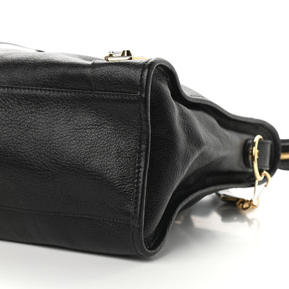 Balenciaga Chevre Gold Metallic Edge Hardware City Black 9 of 9