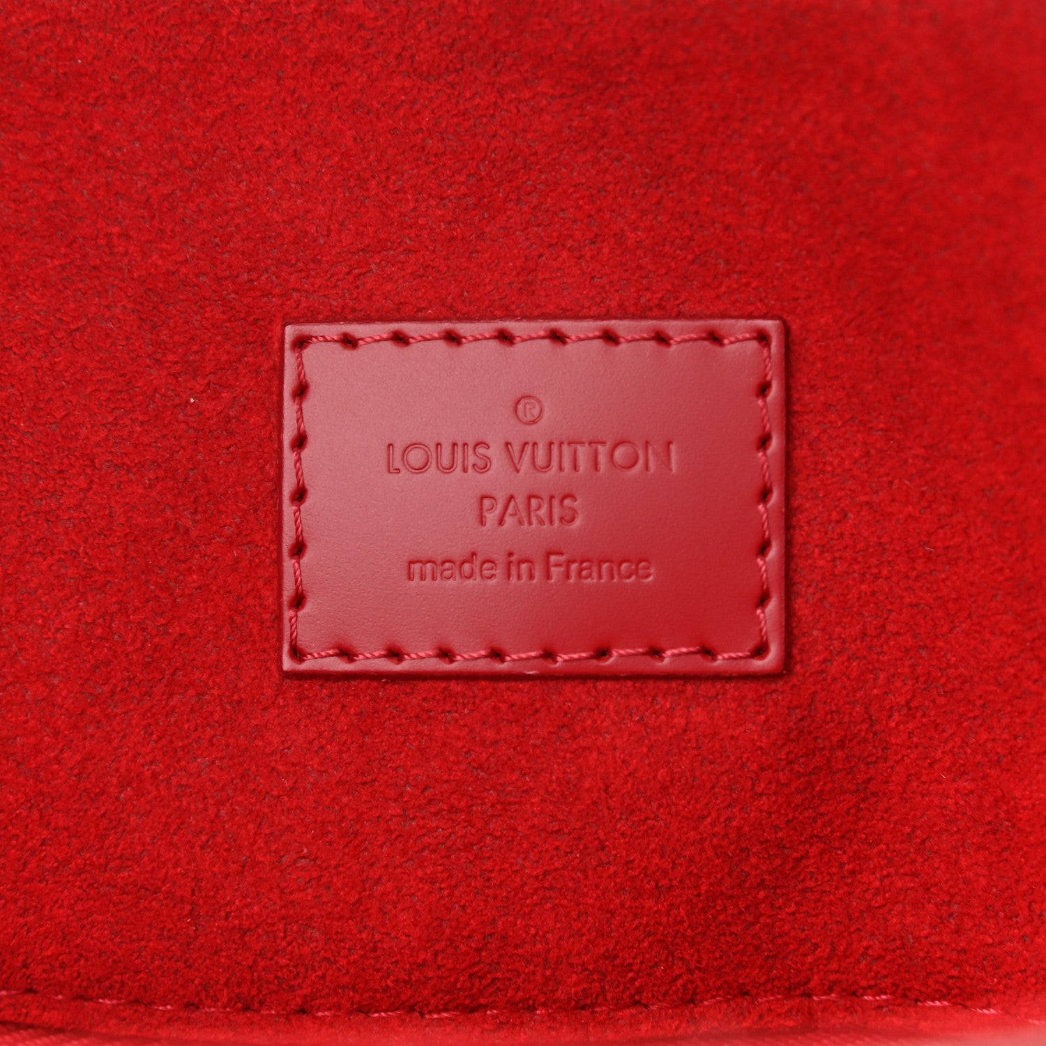 Louis Vuitton Damier Ebene Caissa Hobo Cherry 6 of 11