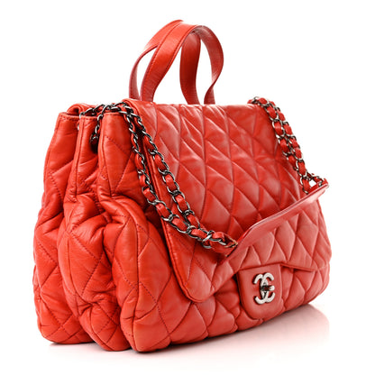 Chanel Lambskin Quilted Chanel 3 Maxi Flap Bag Red 3 of 18