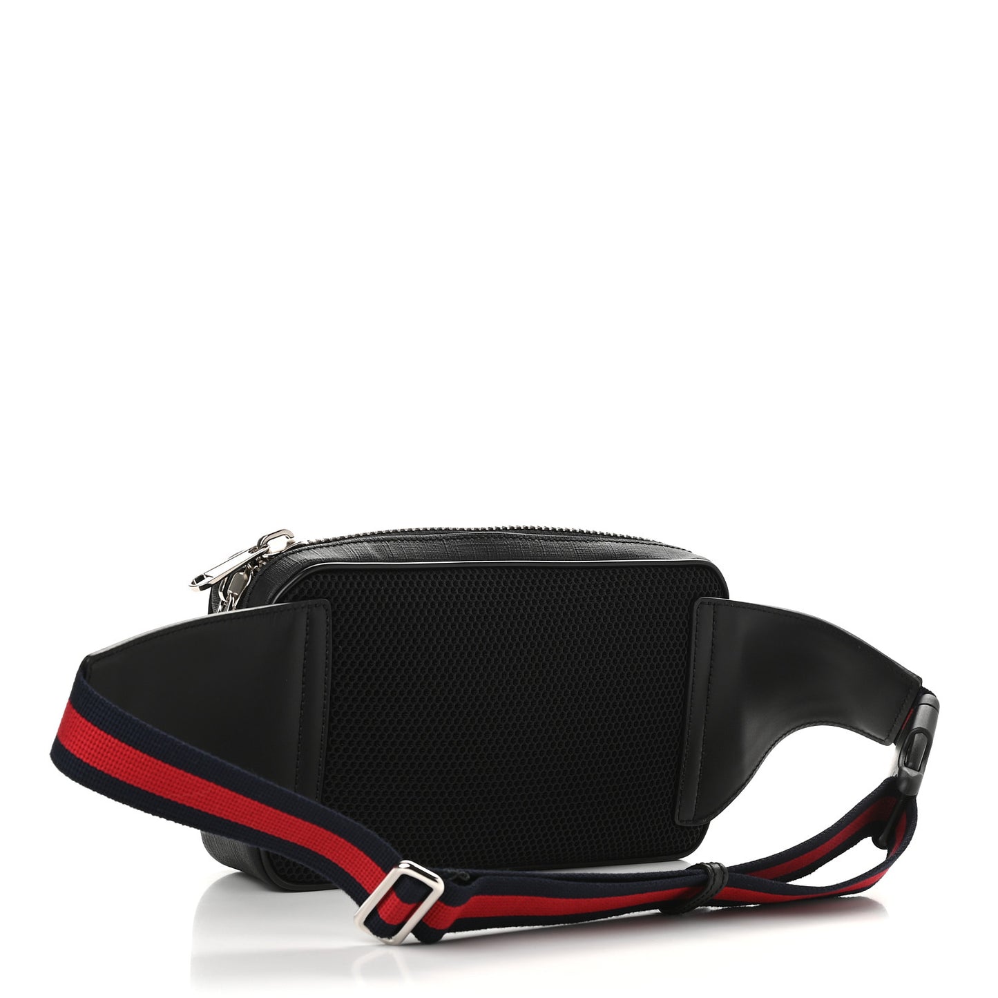 Soft GG Supreme Monogram Web Belt Bag Black Grey