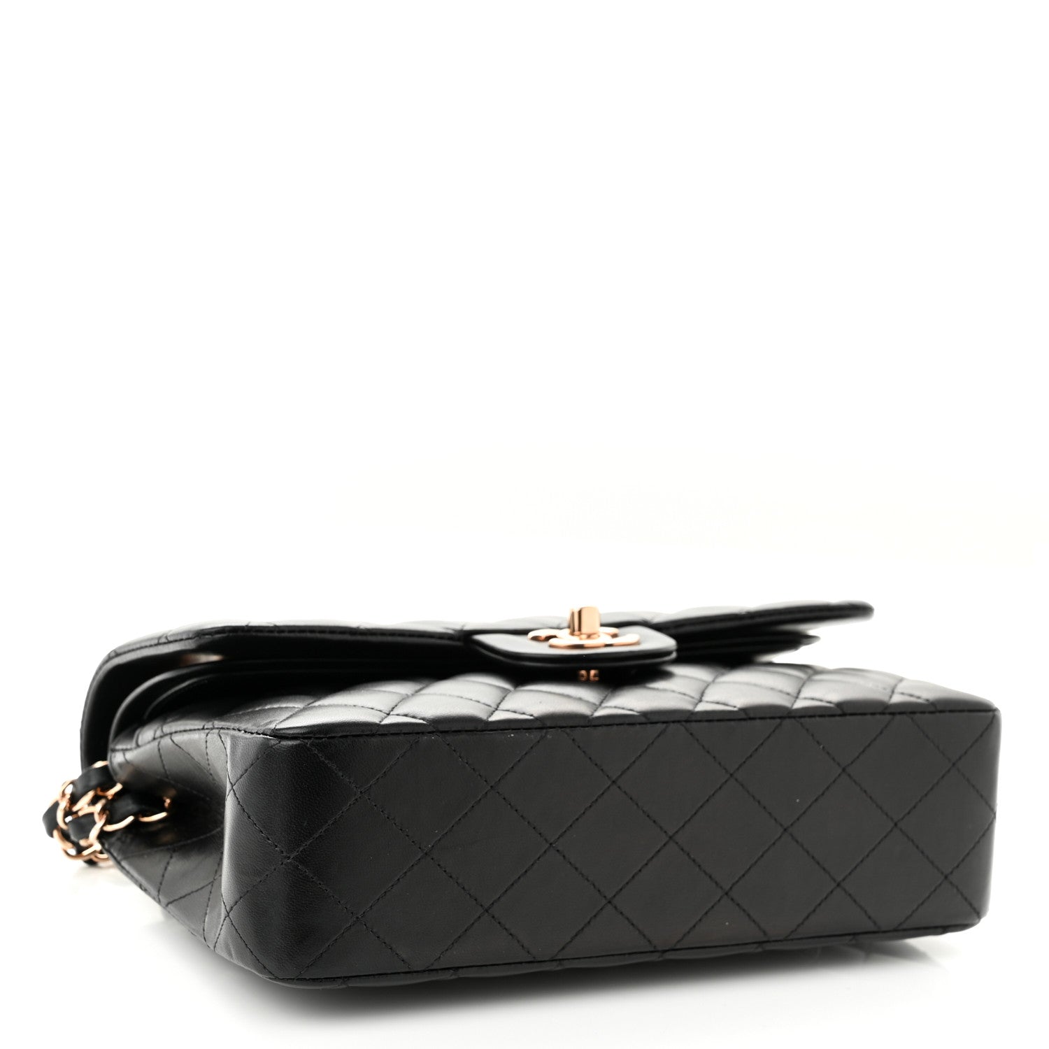 Chanel Lambskin Quilted Small Double Flap Black 4 of 11