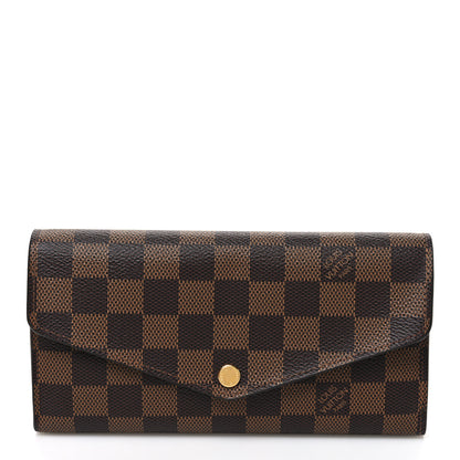 Louis Vuitton Damier Ebene Sarah Wallet NM 1 of 7