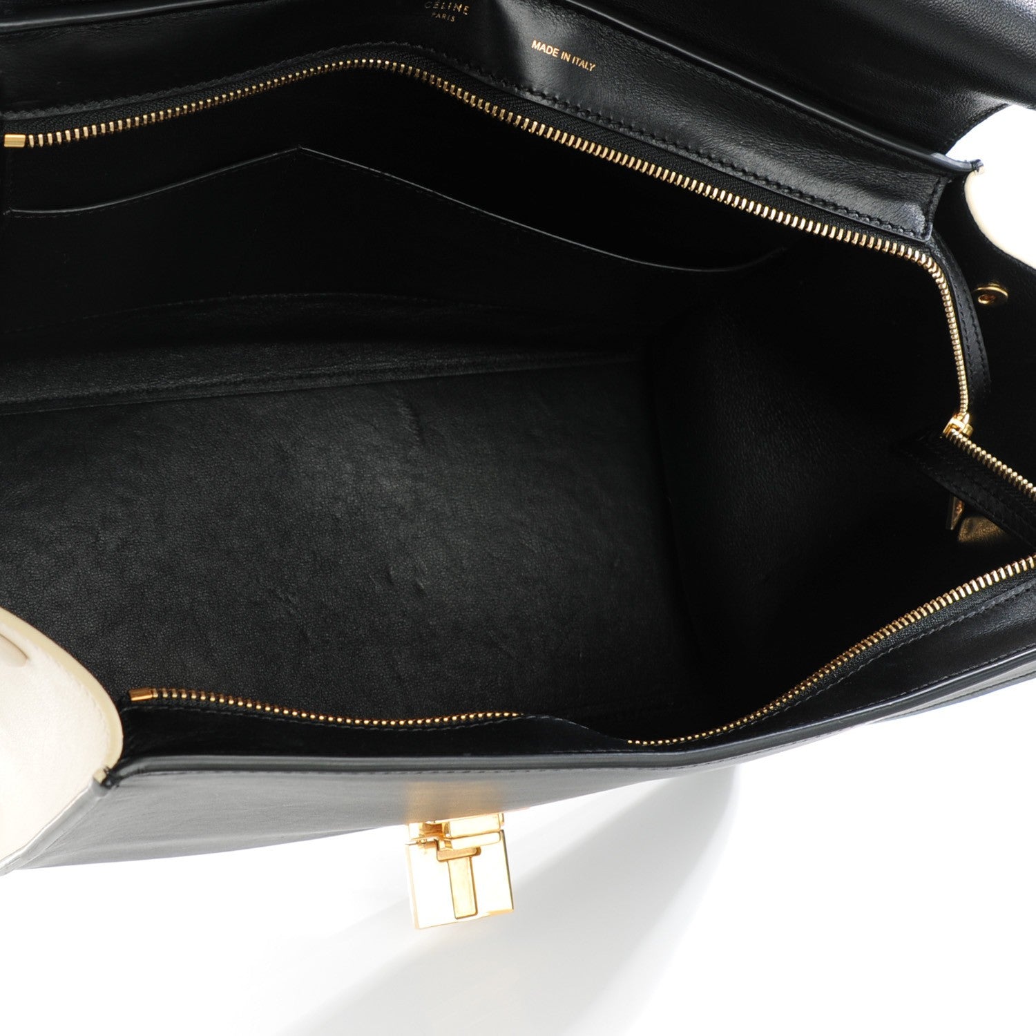 Celine Smooth Calfskin Medium Tri-Color Trapeze Blue Lavender 5 of 8