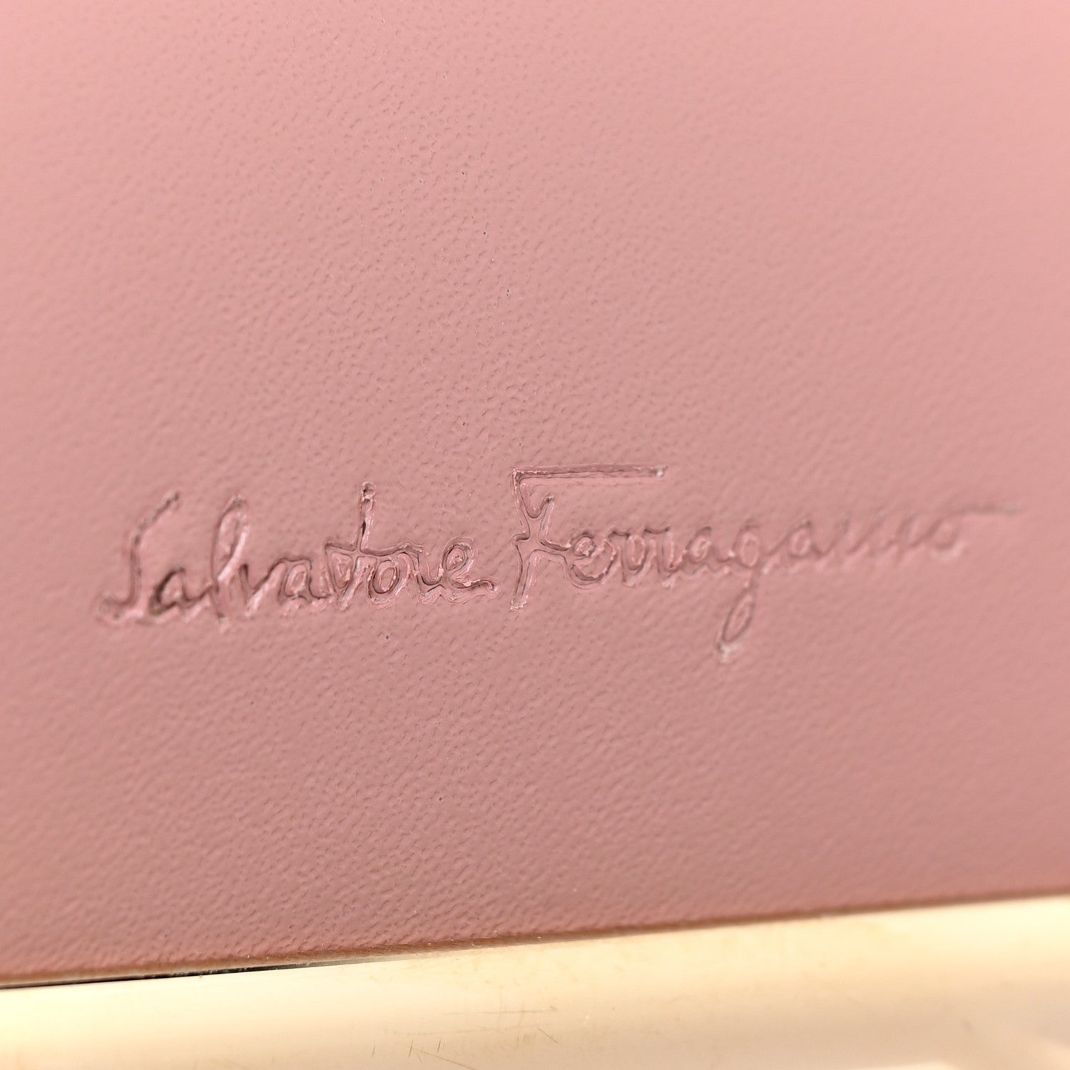 Salvatore Ferragamo Calfskin Vela Crossbody Bag Antique Rose 17 of 17