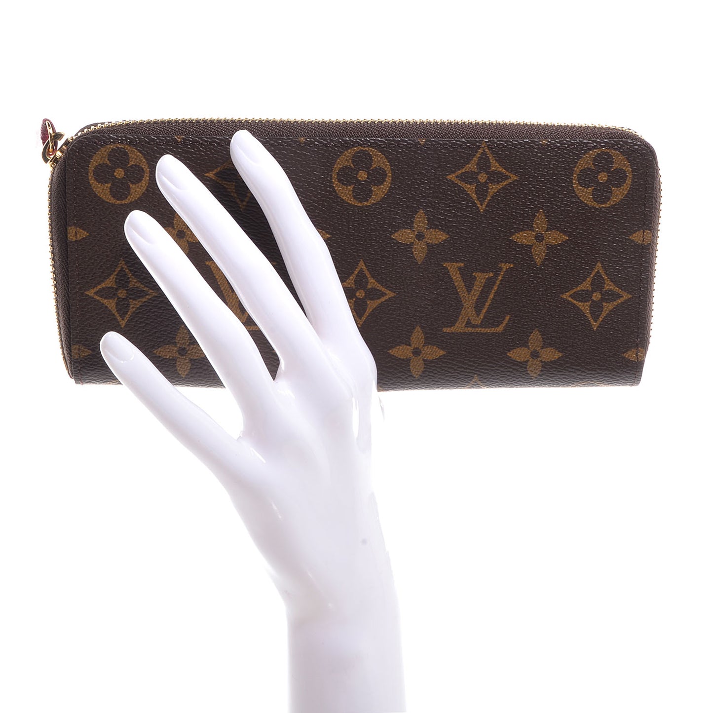 Monogram Clemence Wallet Fuchsia