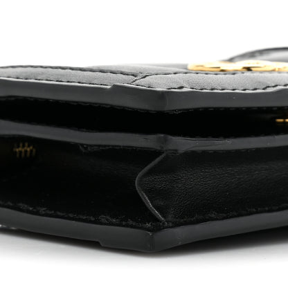 Gucci Calfskin GG Matelasse Card Case Wallet Black 11 of 12