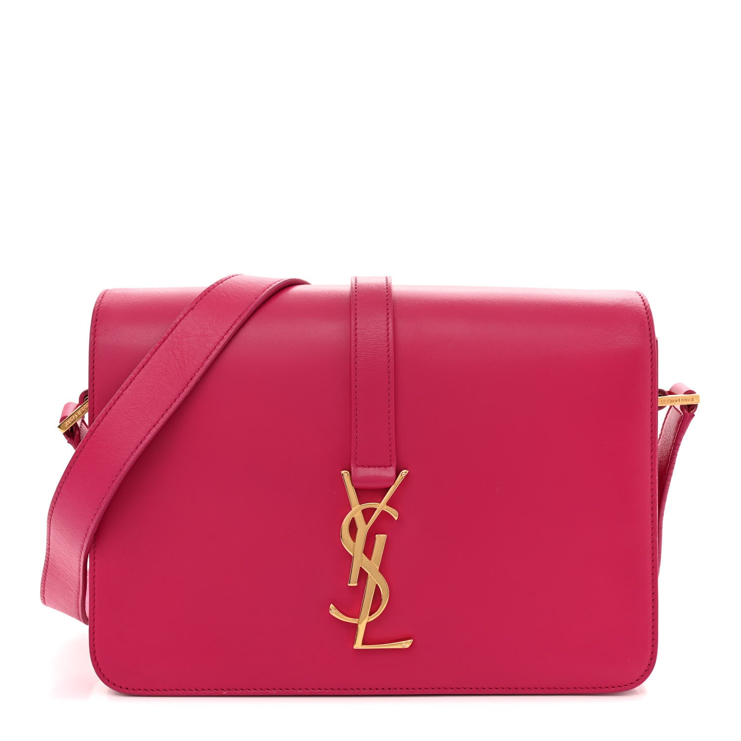 Saint Laurent Smooth Calfskin Medium Classic Monogram Universite Bag Fuchsia 1 of 17