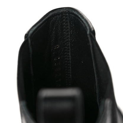 Chanel Crumpled Calfskin Patent Cap Toe Short Boots 39.5 Black 7 of 9