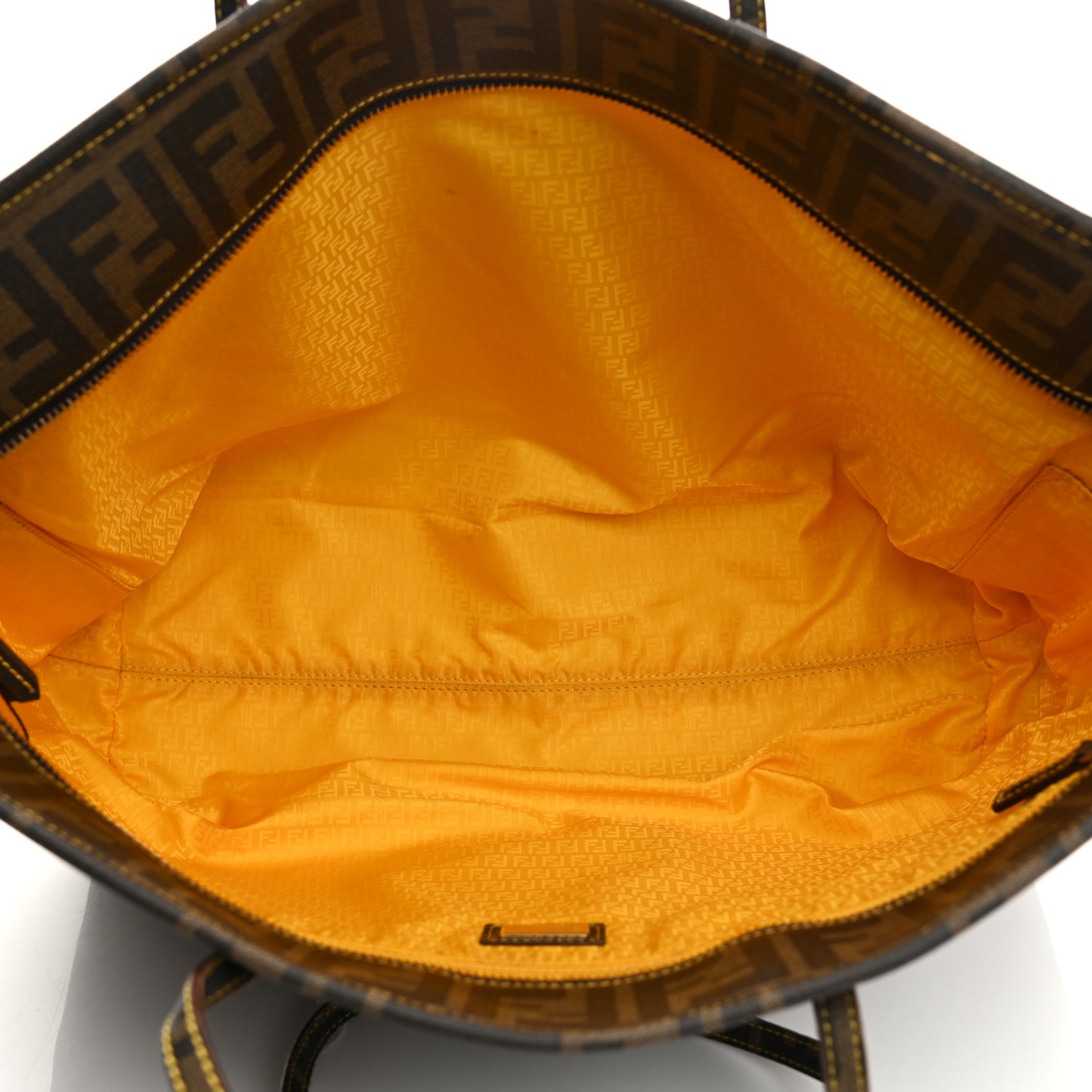 Zucca Spalmati Medium Roll Tote Tobacco Yellow