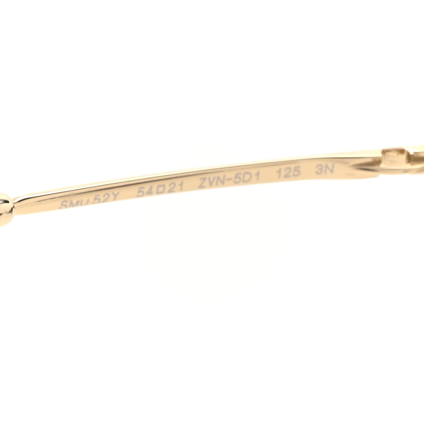 Metal Oval Sunglasses SMU52Y Black Gold
