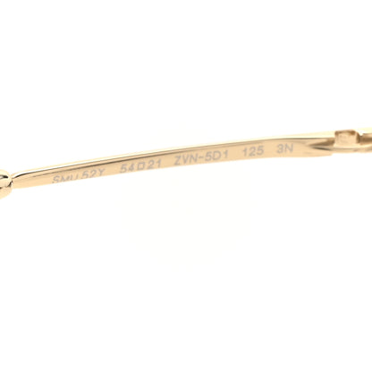 Miu Miu Metal Oval Sunglasses SMU52Y Black Gold 5 of 8