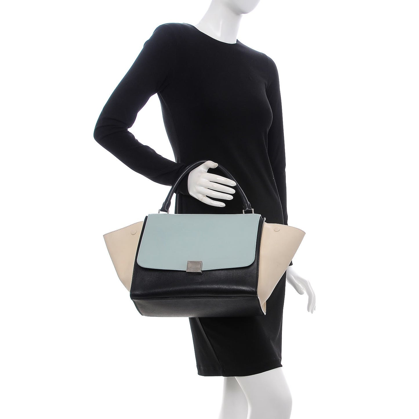 Calfskin Medium Tri-color Trapeze