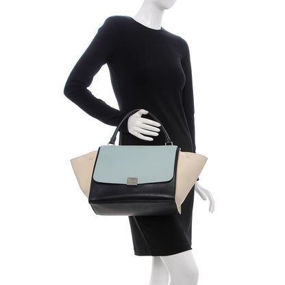 Celine Calfskin Medium Tri-color Trapeze 2 of 15