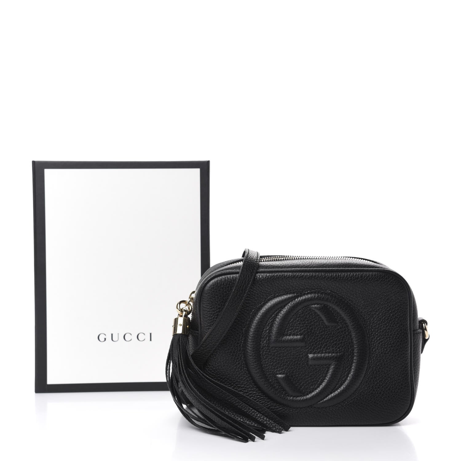 Gucci Pebbled Calfskin Small Soho Disco Bag Black 8 of 8