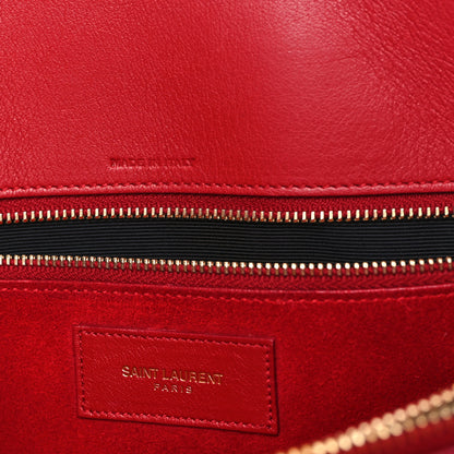 Saint Laurent Calfskin Small Sac De Jour Lipstick Red 6 of 13