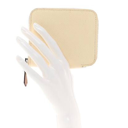 Hermes Epsom Silk'In Compact Wallet Nata 2 of 7
