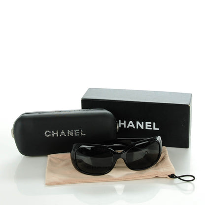 Chanel Crystal CC Logo Sunglasses 6026-B Black 7 of 7