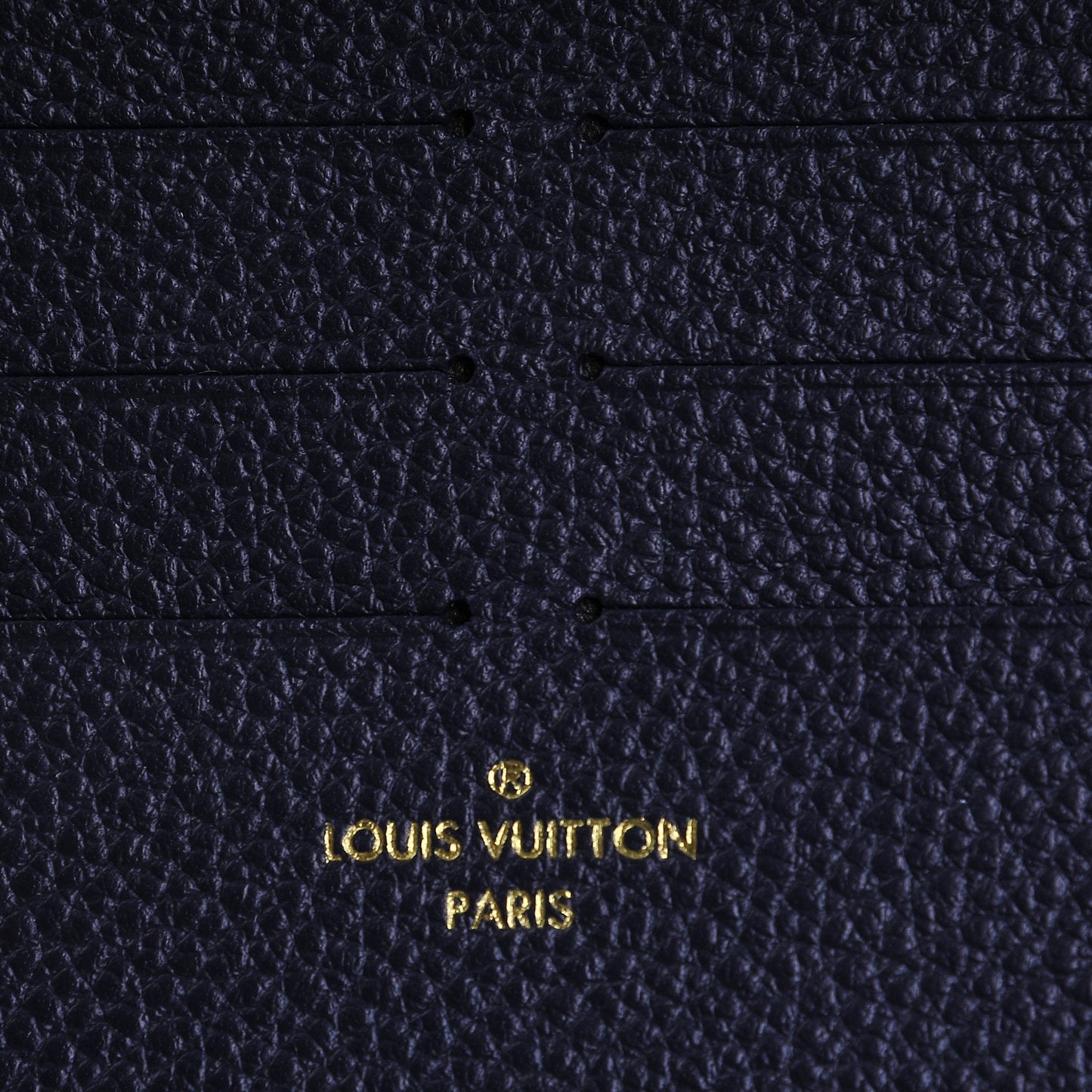 Calfskin Felicie Chain Wallet Card Holder Insert Marine Rouge