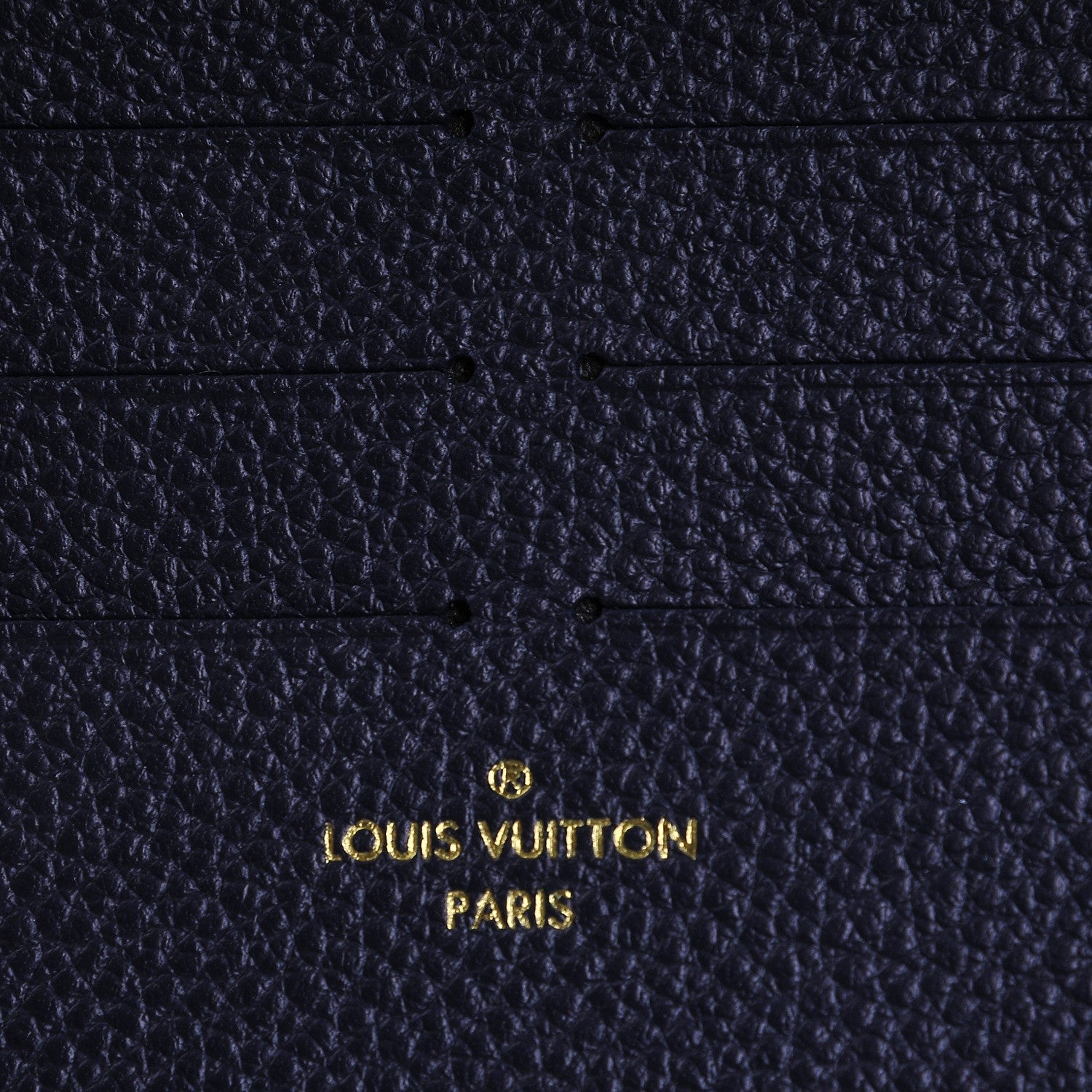 Louis Vuitton Calfskin Felicie Chain Wallet Card Holder Insert Marine Rouge 6 of 6