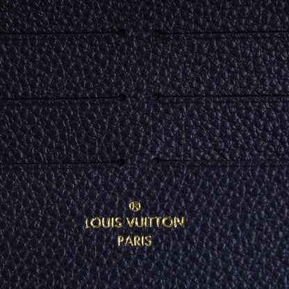 Louis Vuitton Calfskin Felicie Chain Wallet Card Holder Insert Marine Rouge 6 of 6