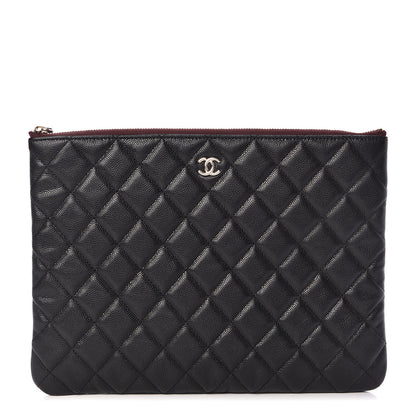 Chanel Caviar Quilted Medium Cosmetic Case Black 1 of 7