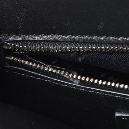 Fendi Nappa Lace Up Mini Peekaboo Iconic Satchel Black 8 of 14