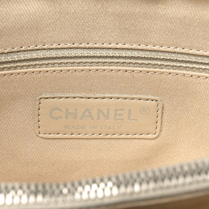 Chanel Caviar Large Soft CC Top Handle Tote Navy Blue 5 of 9