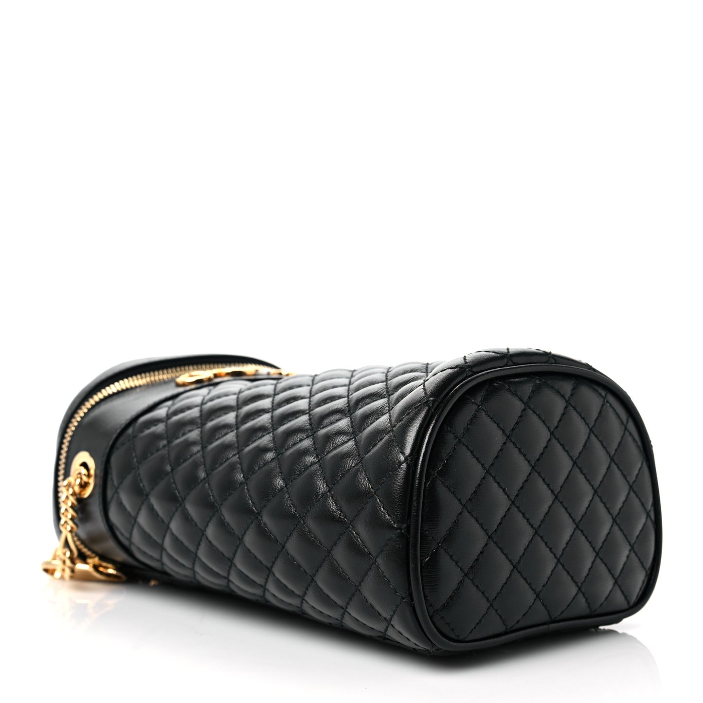 Calfskin Trapuntata Zumi Belt Bag Black