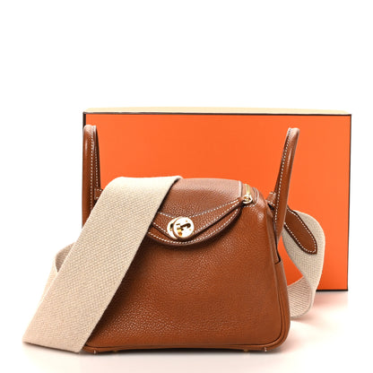 Hermes Barenia Faubourg Mini Lindy 20 Fauve Ficelle 11 of 11