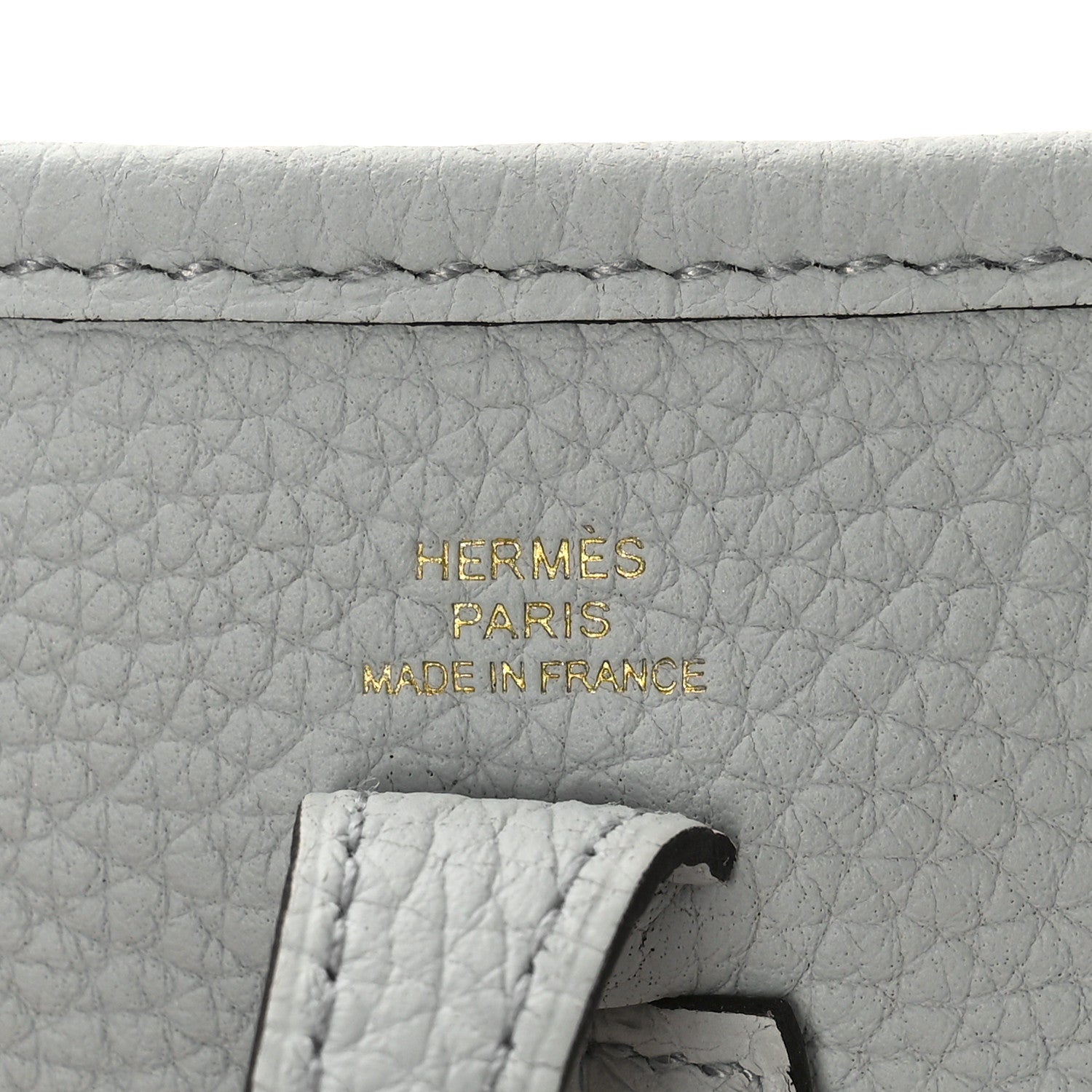 Hermes Taurillon Clemence Amazone Evelyne TPM Bleu Pale Nata 6 of 9