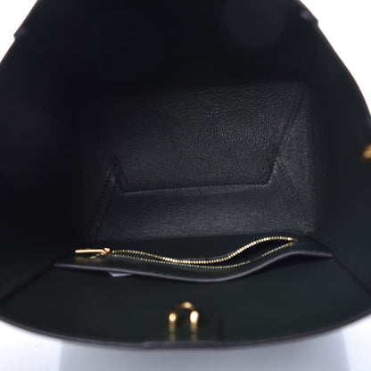 Celine Smooth Calfskin Small Sangle Bucket Bag Bottle Green 5 of 8