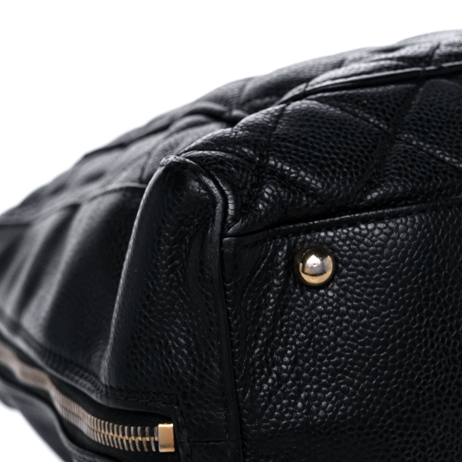 Chanel Caviar Quilted Bowler Black 10 of 17