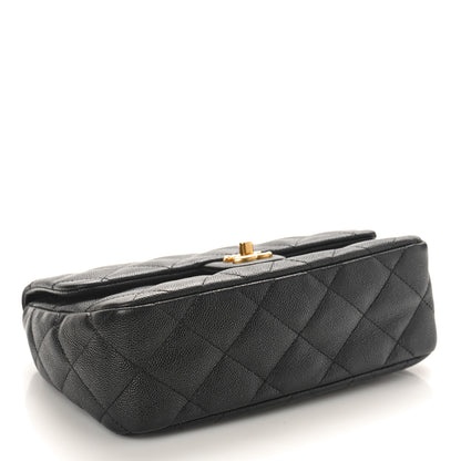 Chanel Caviar Quilted Sweetheart Flap Black 4 of 10