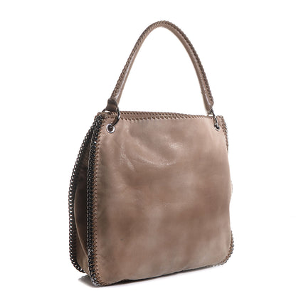Stella McCartney Faux Leather Shaggy Deer Falabella Hobo Beige 3 of 7