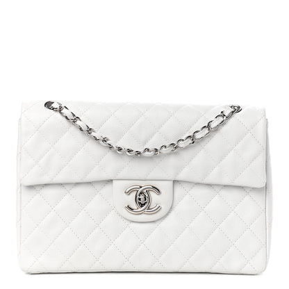 Chanel Caviar Quilted Maxi Single Flap White 1 of 8