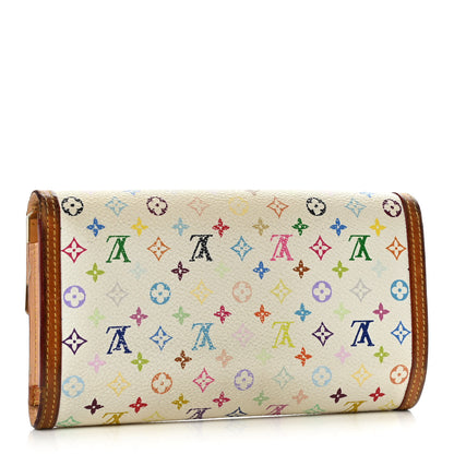 Louis Vuitton Monogram Multicolor Porte Tresor International Wallet White 3 of 19