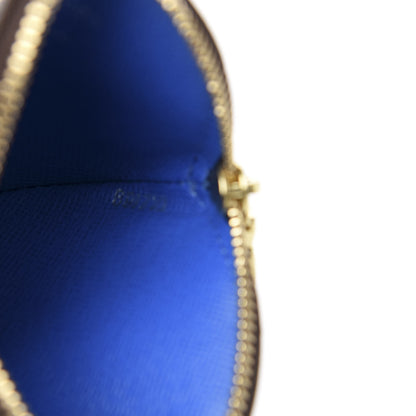 Louis Vuitton Monogram 2019 Christmas Animation Round Coin Purse Blue 6 of 7