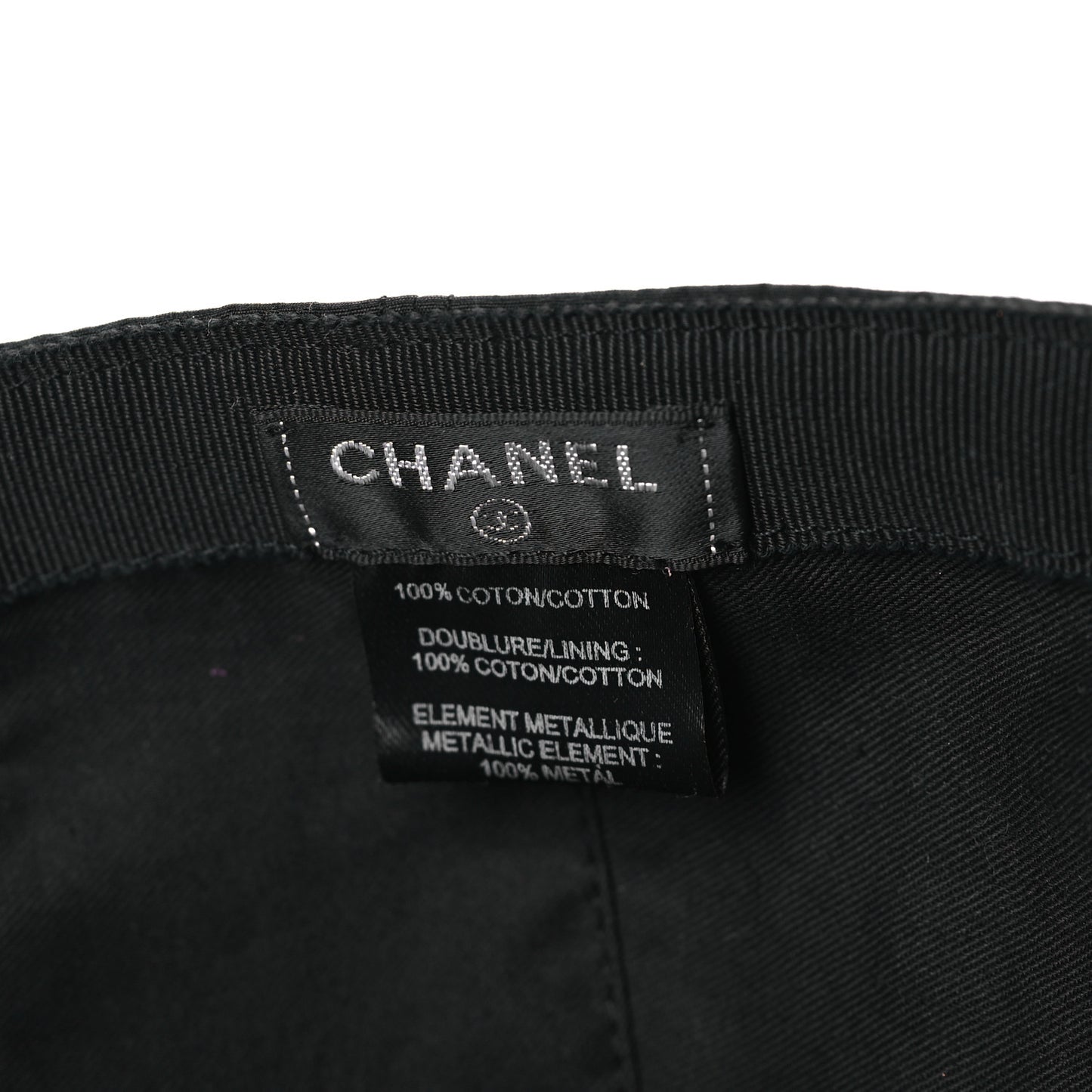 Cotton CC Cap Hat Black