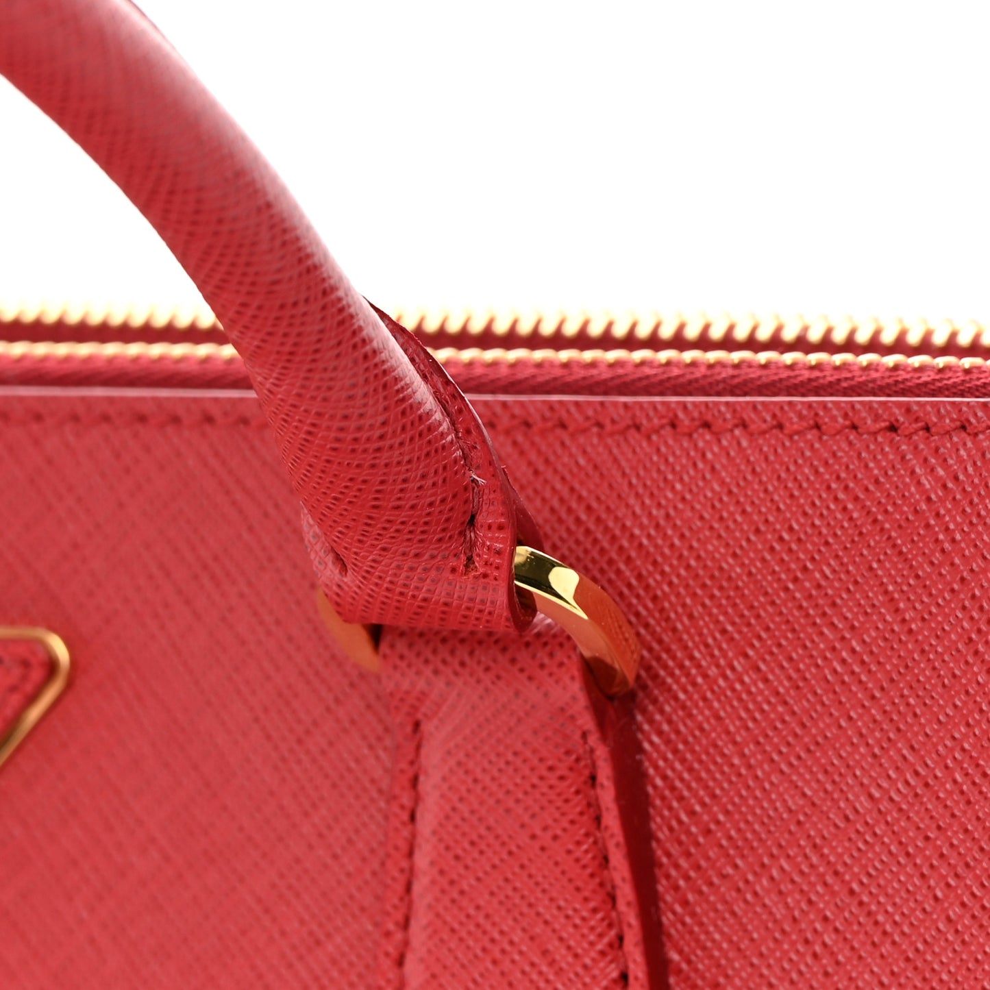 Saffiano Medium Galleria Double Zip Tote Fuoco