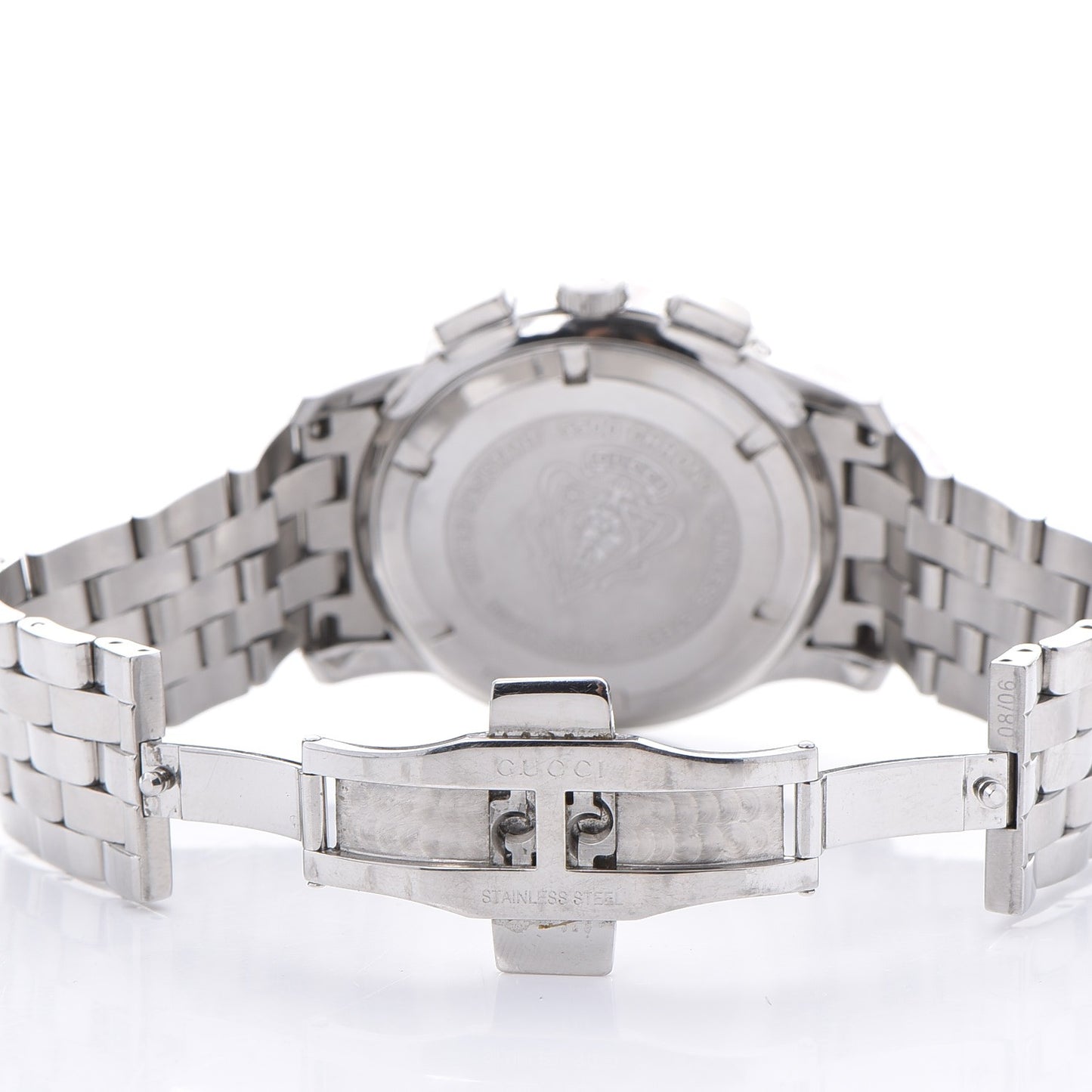 Stainless Steel 42mm 5500 Chronograph Quartz Watch Black
