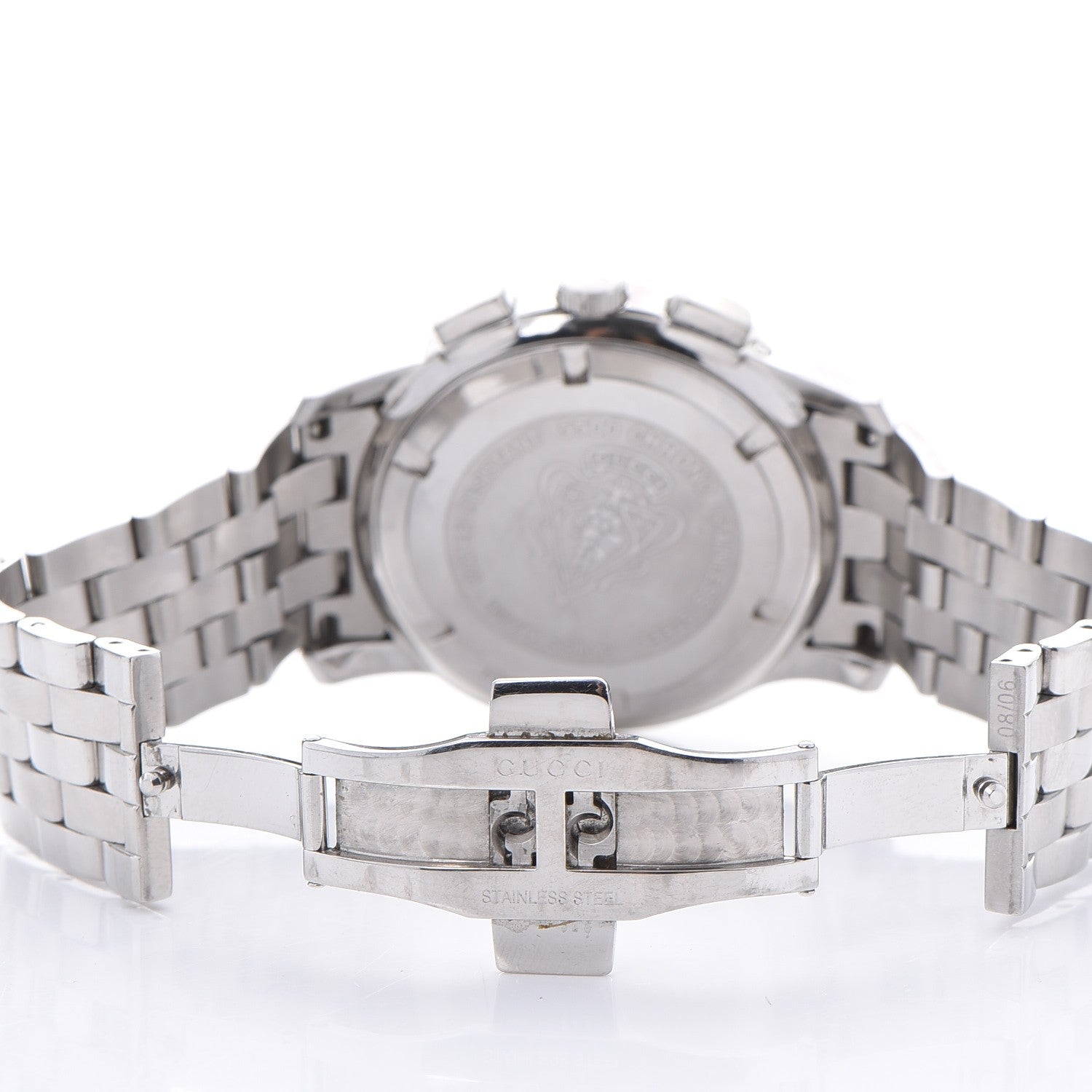 Gucci Stainless Steel 42mm 5500 Chronograph Quartz Watch Black 7 of 9