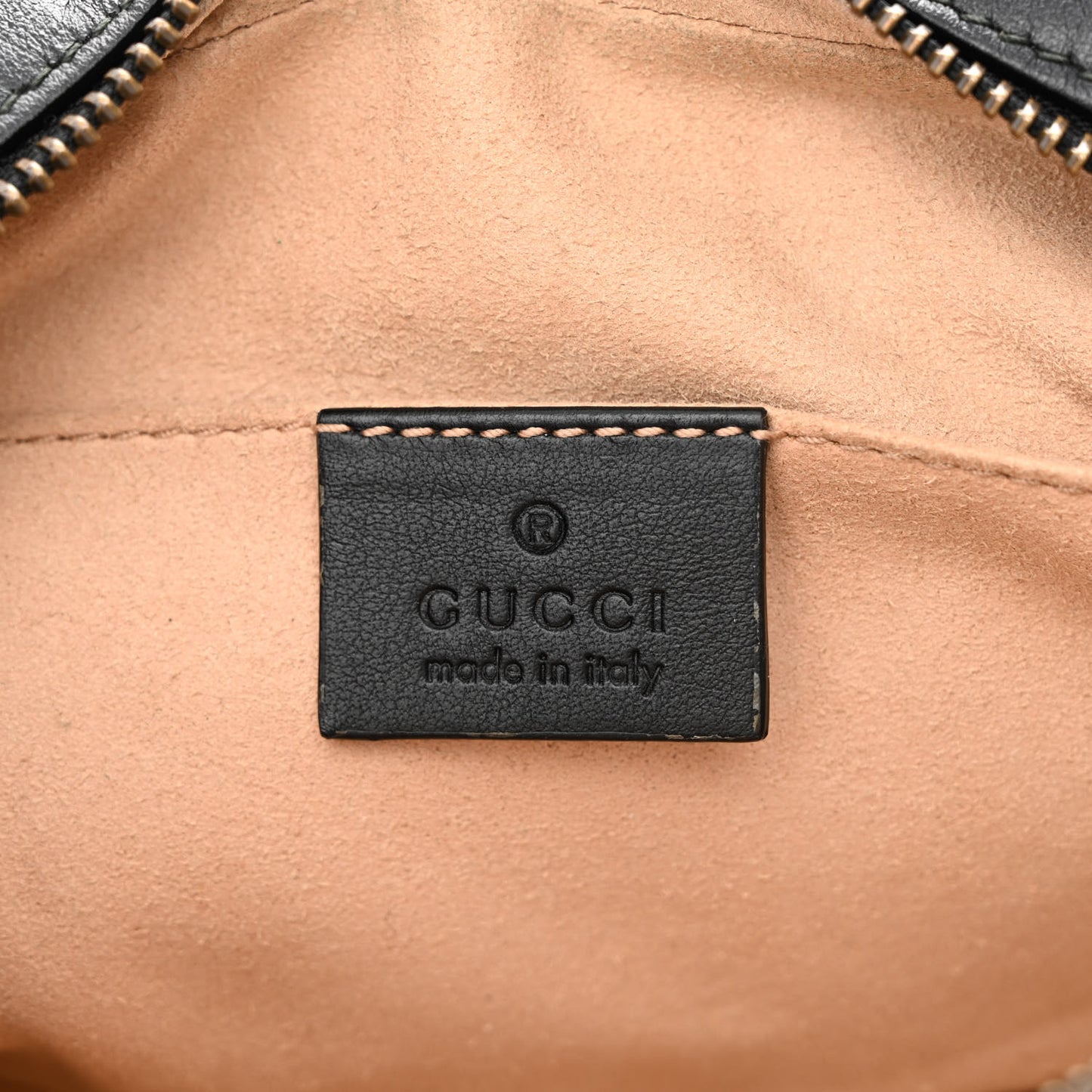 Calfskin Matelasse Mini GG Marmont Chain Shoulder Bag Black