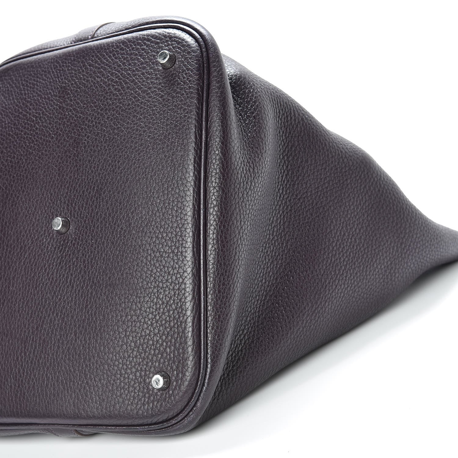 Hermes Taurillon Clemence Picotin Lock 26 GM Raisin 10 of 11
