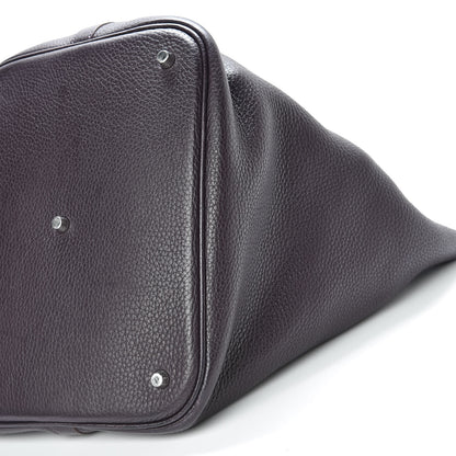 Hermes Taurillon Clemence Picotin Lock 26 GM Raisin 10 of 11