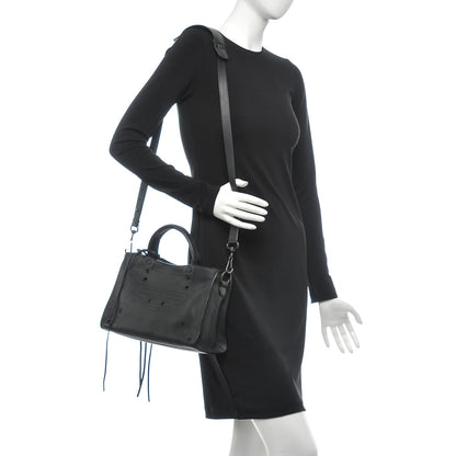 Balenciaga Veau Soyeux Perforated Blackout Hardware S City Black 2 of 7
