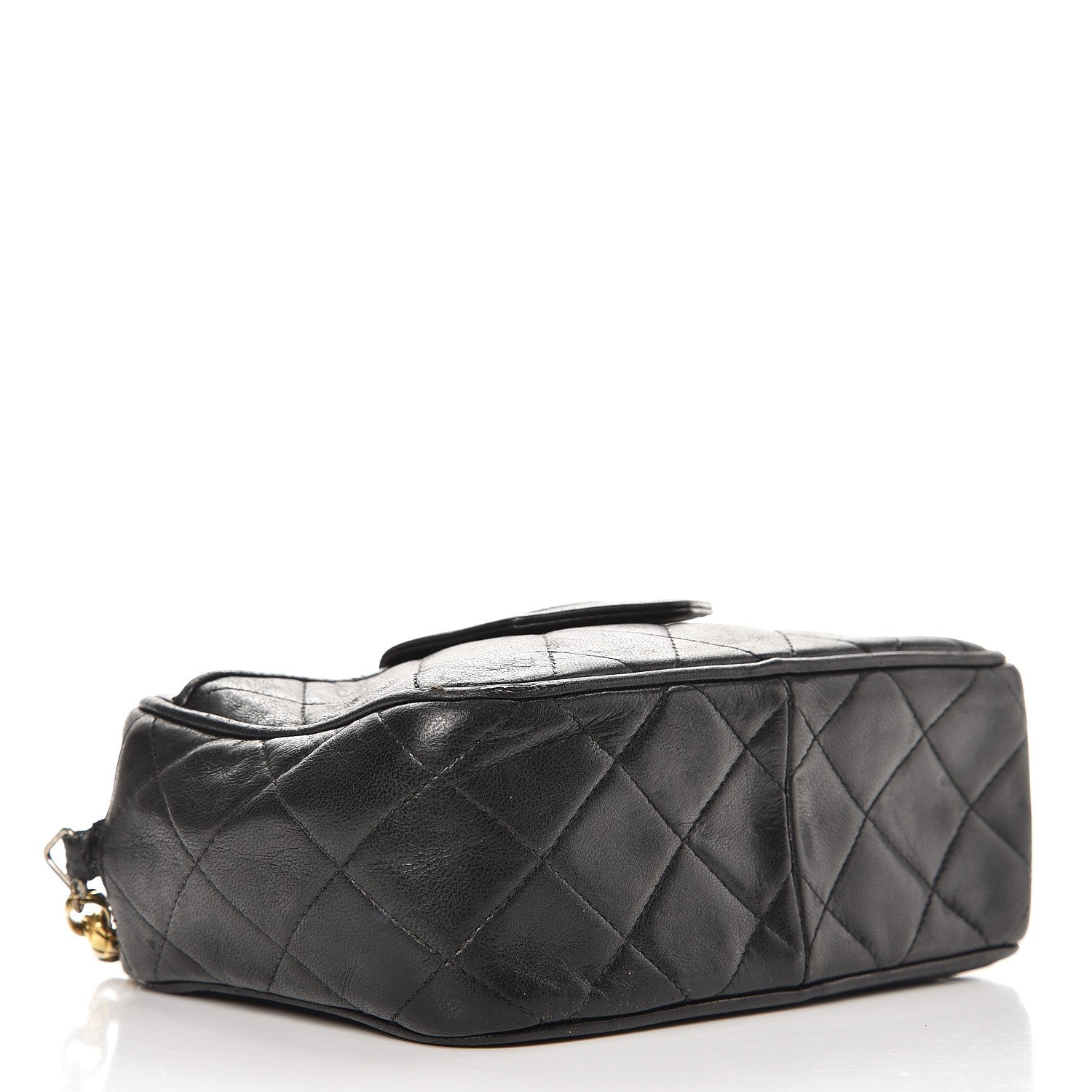 Chanel Lambskin Quilted Tassel Camera Case Black 4 of 14